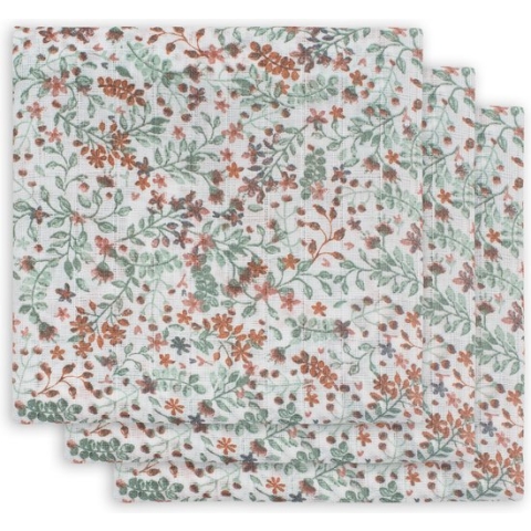 Jollein Hydrofiel Multidoek Bloom 70x70cm - 3 Stuks