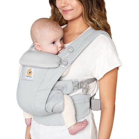 Ergobaby baby draagzak Omni Dream Pearl Grey - ergonomische draagzak vanaf geboorte
