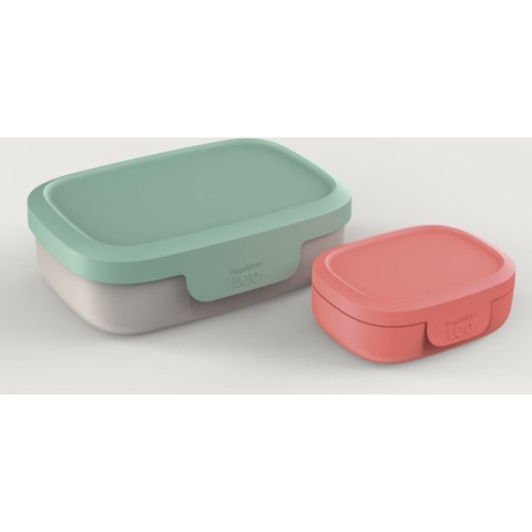 Lunchset Kids, Groen/rood - Polypropyleen - BergHOFF|Leo Line