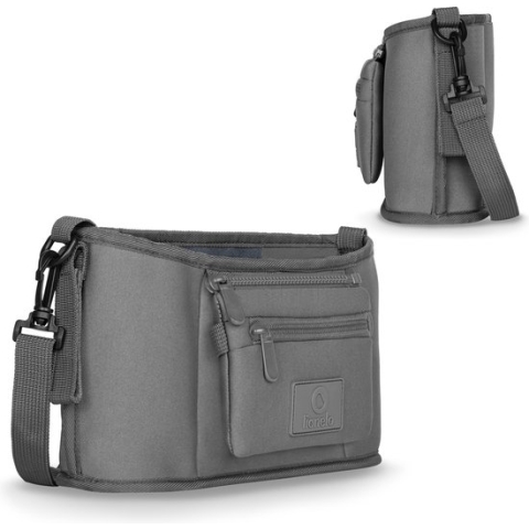 Lionelo Little Cube - Buggy organizers - Twee vakken voor flessen - Eenvoudig te reinigen - Universeel design