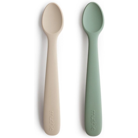 Mushie - Siliconen Babylepels - Babylepels - Cambridge Blue Shifting Sand