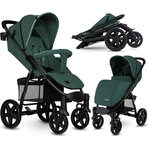 Lionelo Annet Plus - Kinderwagen 2in1 - inklapsysteem - XXL dakje - tot 22 kg
