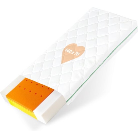 BestCare - EU-product, Thermoelastic Visco Baby Plus - en Junior-matras, met Memory Foam voor beter slaapcomfort, Afmeting: Visco Baby 140x70 cm, Hoogte 12cm