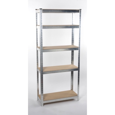Kinzo Opbergrek - Stellingkast - 5 Legplanken - Heavy Duty - Max. 750 Kilo - Geen Schroeven - MDF
