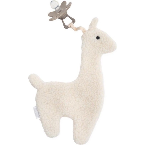 Jollein - Speendoekje Lama (Off-white) - Speenknuffel, Speendoekje Baby, Speendoek - 100% Polyester