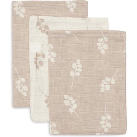 Jollein Baby Hydrofiel Washandje 15x20cm Twig - Wild Rose - 3 Stuks