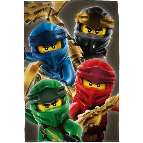 Lego Ninjago Fleeceplaid - 100x150 - 100% Polyester - Multicolor
