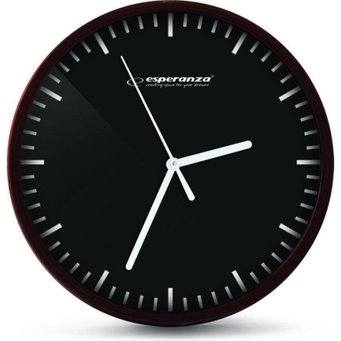 Esperanza Wandklok Budapest - Zwart - 20 cm