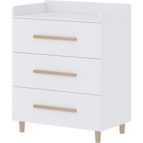 Cabino Commode / Verzorgingstafel Baby Stockholm - Wit