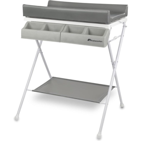 Bebeconfort Baltic 2-in-1 Bad- en Verschoningsunit, 0 tot 12 maanden, tot 11 kg, Grey Mist