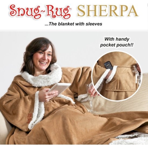 Snug Rug Sherpa - Plaid - Extra Dik - Bruin - Faux Suede - Premium Throw Deken - TV Deken - Knuffeldeken - Woondeken - Fleece Deken