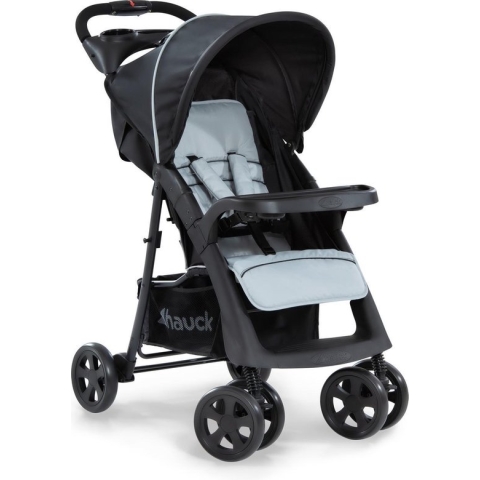 Hauck Shopper Neo II buggy, vanaf geboorte, Caviar / Silver