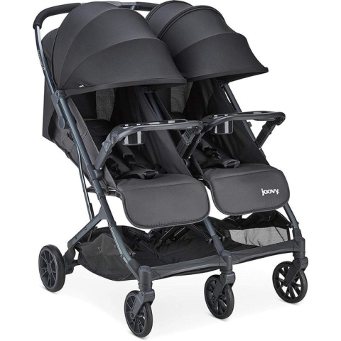 Joovy Kooper X2 Dubbele Buggy - Antraciet - Duo Buggy