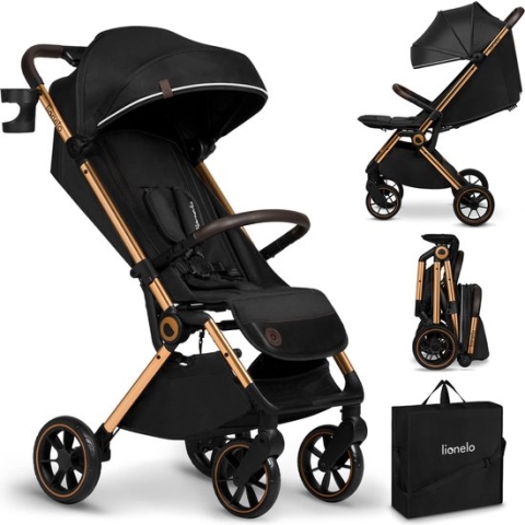 Lionelo Buggy Cloe - Kinderwagen Premium + - tot 22 kg - verstelbare rugleuning - 5-punts veiligheidsgordels - grote zwenkwielen - klamboe - bekerhouder - lichtgewicht - compact - waterdicht