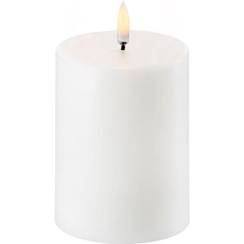 Uyuni Led Rustieke kaars Wit - Recht - 7,8 CM x 10CM