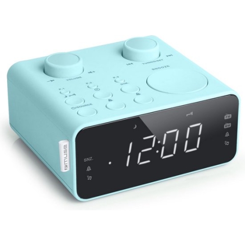 Muse M-17CB - Digitale wekkerradio met groot display, blauw