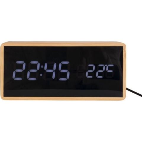 Alarm clock Tube bamboo