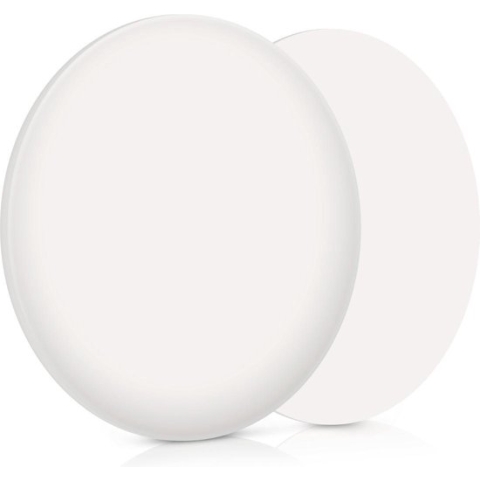 Navaris zelfklevende stootdoppen 10 stuks - Siliconen doppen voor deur, lades, glasplaat en toiletbril - Deurbeschermer - Diameter 4 cm - Wit