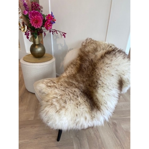 Moeflon Schapenvacht Bruin - XXL 110-130cm - Vloerkleed - 100% Echt