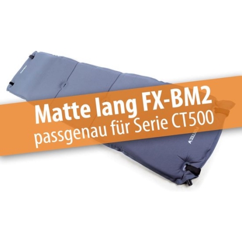 FUXTEC Bolderkarmat - opblaasbar - met rugpolstering aan beide zijden - Geschikt voor de FUXTEC Bolderkar modellen CT350 / CT500 / CT850 - FX-BM2