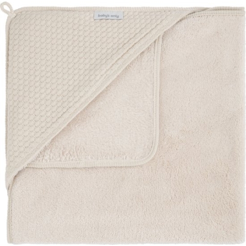 Baby's Only Gebreide wikkeldeken - Omslagdoek baby Sky - Teddy voering - Warm Linen - 75x75 cm - Geschikt voor drie- en vijfpuntsgordel