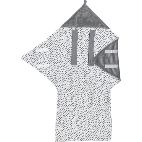 Meyco Baby Cheetah wikkeldeken - fleece - grey