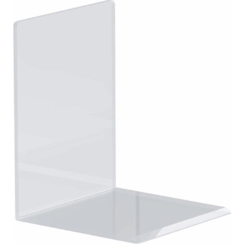 Maul Boekensteunen Acryl, 1 paar, 10 x 10 x 13 cm transparant