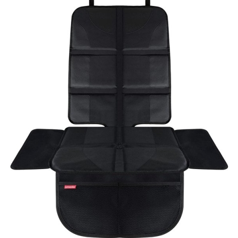 HerzensKind Premium kinderzitje, de beste bescherming voor je autostoelen, universele autostoelbeschermer voor textiel- en leren stoelen, ISOfix geschikte stoelbeschermer, past onder elk kinderzitje.