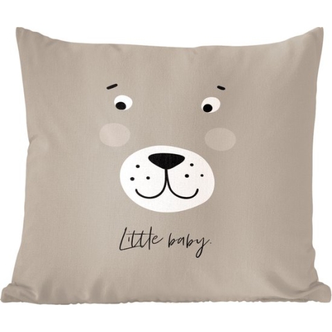 Sierkussens - Kussentjes Woonkamer - 60x60 cm - Quotes - Spreuken - Little baby - Baby - Kids - Kinderen