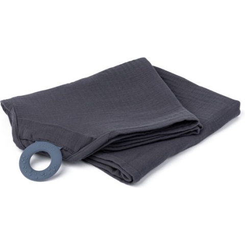 doomoo - Mom'n Play Tetra Grey - Veelzijdige borstvoedingsdoek - biokatoen