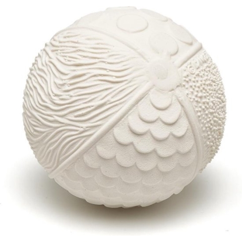 Lanco sensory rubberen bijtspeeltje - Bal - wit
