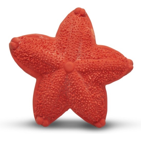 Lanco sensory rubberen bijtspeeltje - Zeester - rood