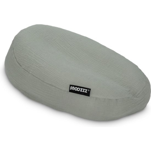 Snoozzz Relaxhoes voor voedingskussen zwangerschapskussen - 100% katoen van zachte Hydrofiel - Stone