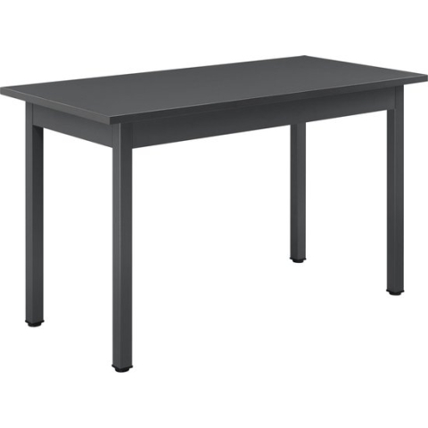 Eettafel Den Haag 120x60x75 cm MDF en metaal donkergrijs