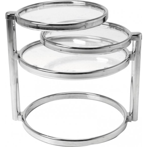 Leitmotiv Mini Double Swivel - Bijzettafel - Grijs