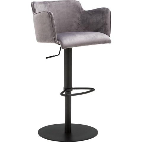 Goossens Flamingo barstoel Velvet - met armleuning