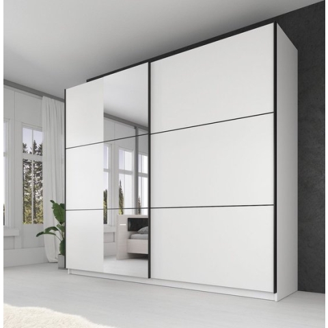 Meubella - Kledingkast Samantha - Wit - 236 cm