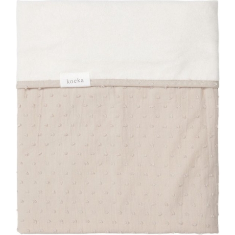 Koeka Wiegdeken Cotton Fleece Napa Clay