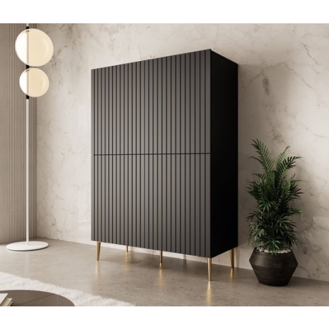 Meubella - Kast King - Mat Zwart - 100 cm