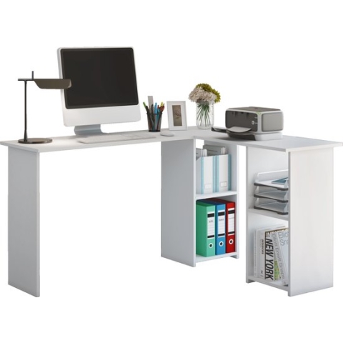 VCM Houten Hoekbureau Hoekbureau Computer Desk PC Tray Lusias Houten Hoekbureau Hoekbureau Computer Desk PC Tray Lusias