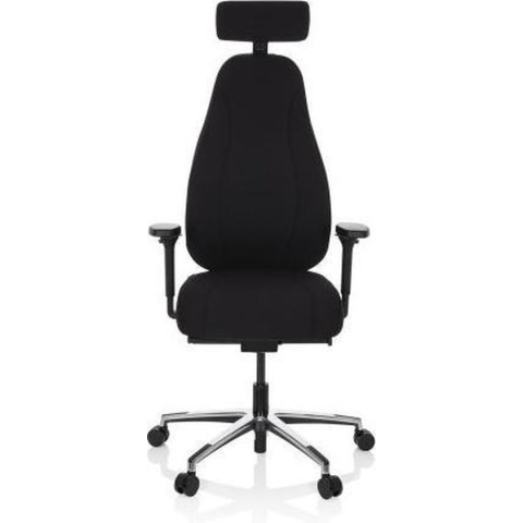 hjh OFFICE Resistio - High end bureaustoel - Zwart - Stof