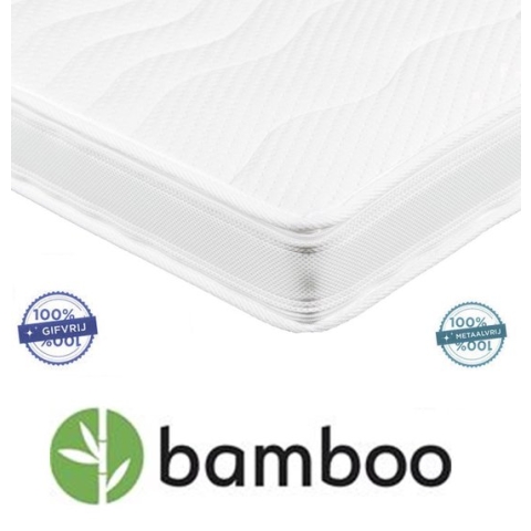 Topdekmatras XXL - Topper 90x210 - 12 cm dik - Tencel hoes - Visco Nasa Traagschuim - Tencel tijk - 12cm dik - Orthopedisch