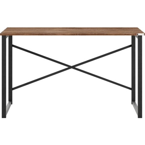 FurniChic, computertafel, bureau computertafel, laptop en PC tafel, studie bureau, industrieel ontwerp, voor thuiskantoor, eenvoudige montage, OAK(sacramento EIK)- 120x60x73 cm(lxbxh)