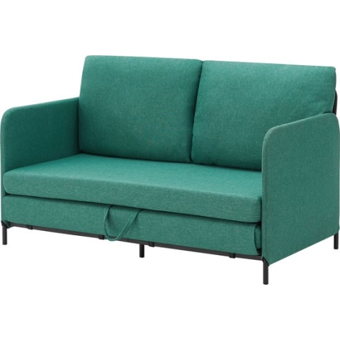 Slaapbank 2-zitsbank 78x125x67 cm groen
