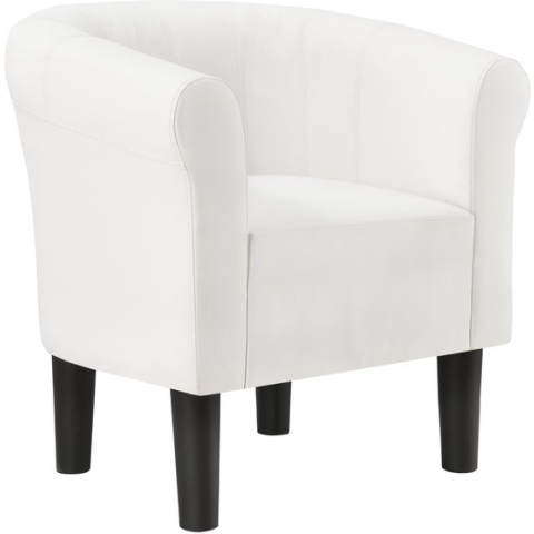 Fauteuil schelpen fauteuil - wit