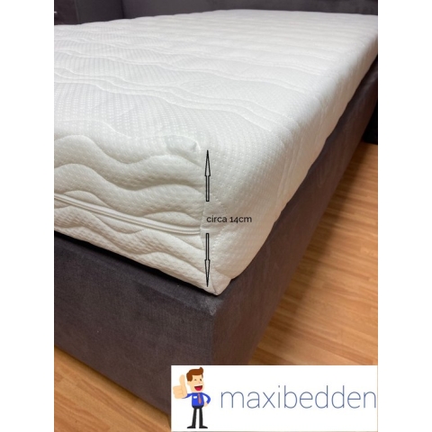Maxibedden Dream - Matras - 120x200 - HR Koudschuim - Hybrid - 14cm - Afritsbaar Wasbaar Tijk - Orthopedisch Purschuim - Hotel XL Kwaliteit - Anti Bacterieel - Gratis Retour