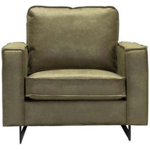 Fauteuil - Riverdance - leer Dalton groen
