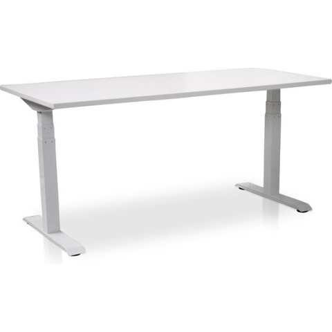 Zit-sta bureau elektrisch verstelbaar - MRC PRO NEN-EN 527 | 140 x 80 cm - wit - | memory functie met USB | 150kg draagvermogen