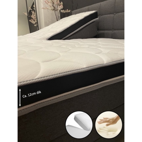 Hilton Hotel Splittopper - 180x200 - ZACHT - Nasa Traagschuim - ca. 12 cm dik - Cool & Fresh - SPLIT