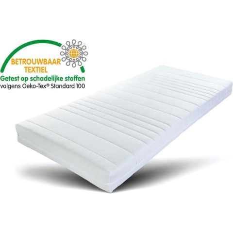 EasyBedden® Koudschuim Matras 80x160 - 16 cm dik | HR45 Schuim - Luxe Tijk - 100 % Veilig -  ACTIE !!!